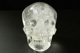 Realistic, Polished Brazilian Quartz Crystal Skull #378694-1